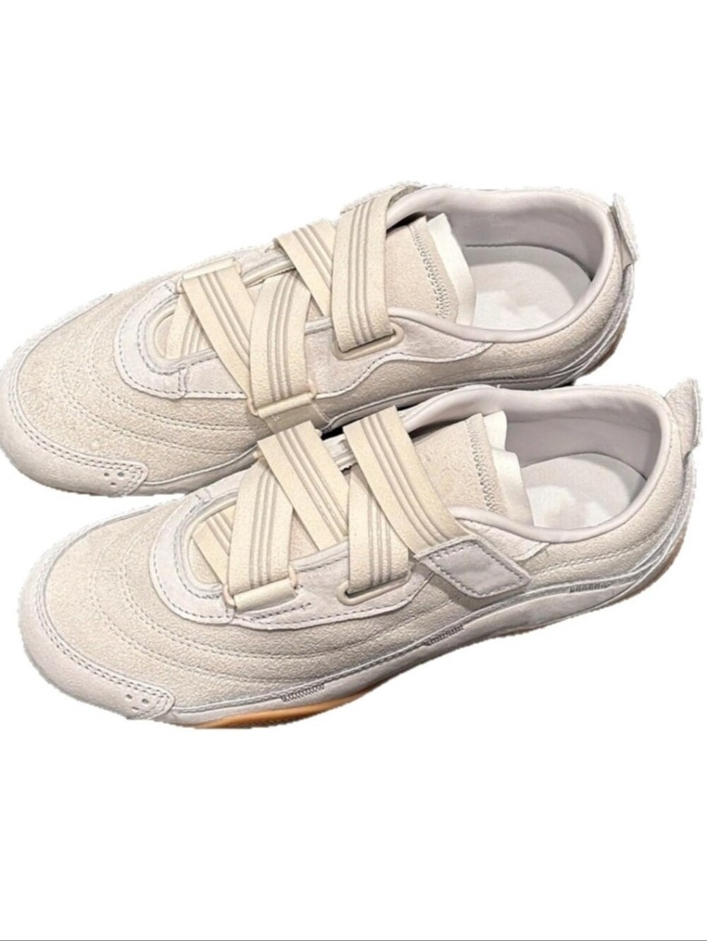 Size 7 Women's Retro Platform Sneakers Elastic Slip-On Walking Shoes Chunky